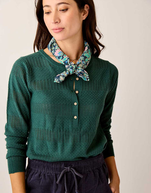 Gauze Bandana: Navy Multifloral