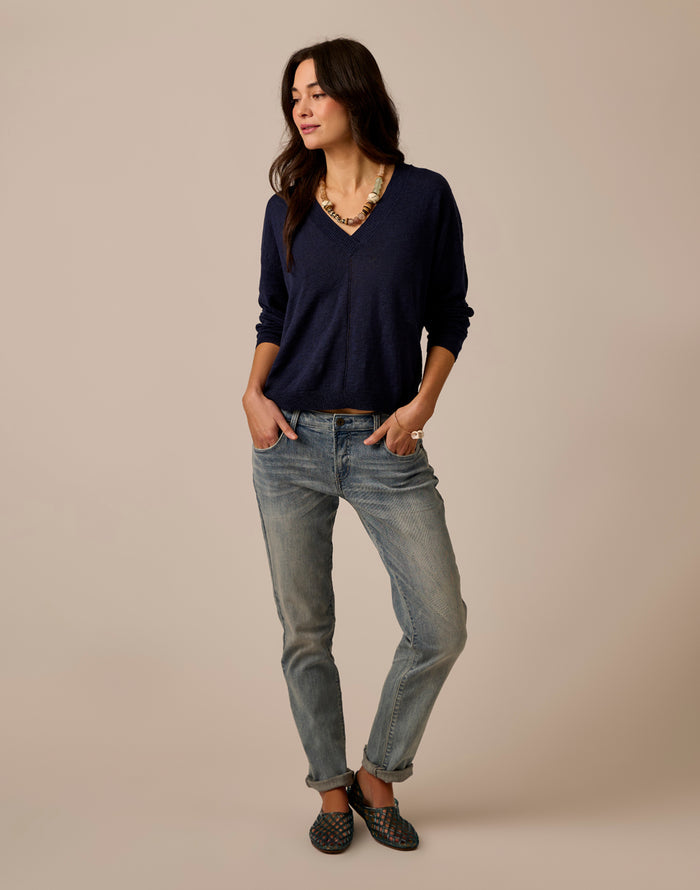 Georgie Sweater: Navy