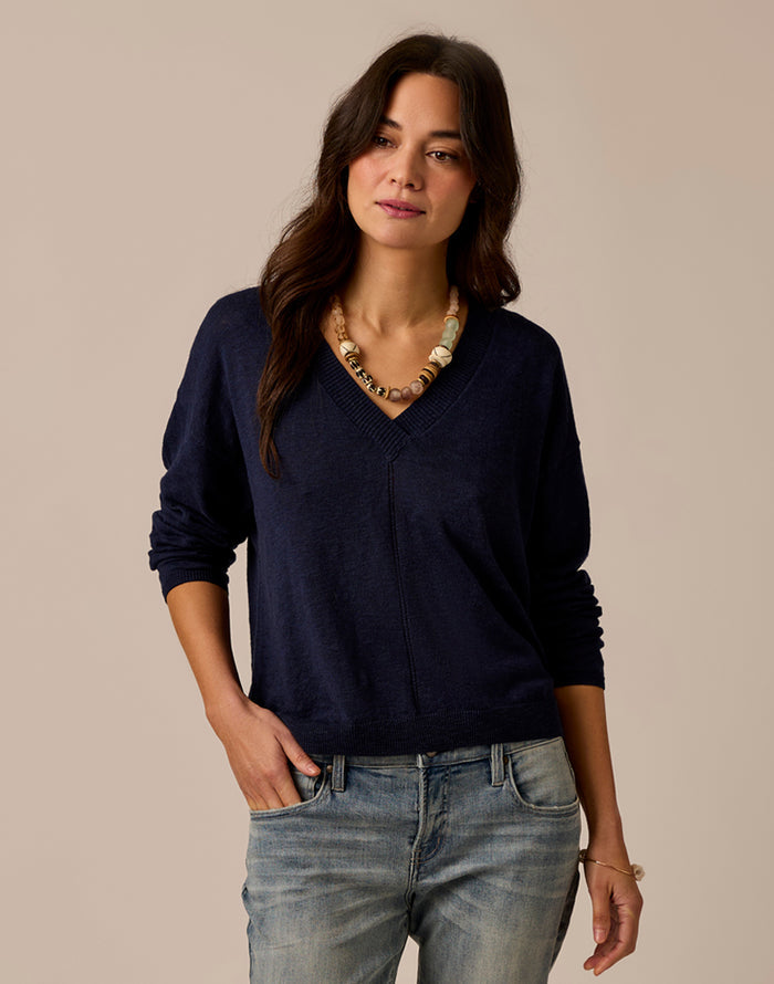 Georgie Sweater: Navy