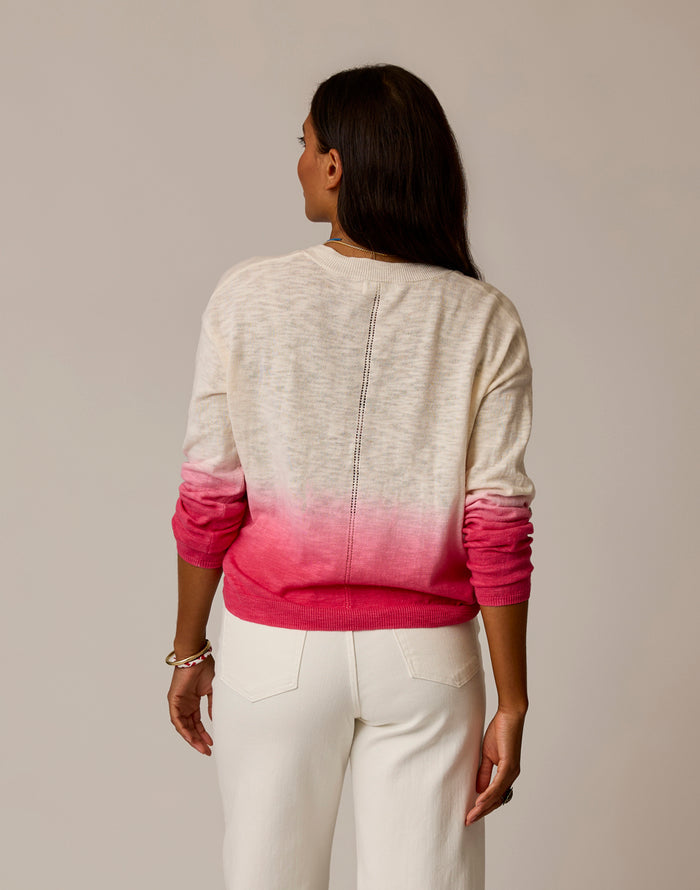 Georgie Sweater: Watermelon Dip Dye