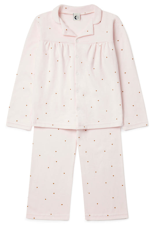 GIRLS WIDE TROUSER PYJAMA SET | TINY HEARTS