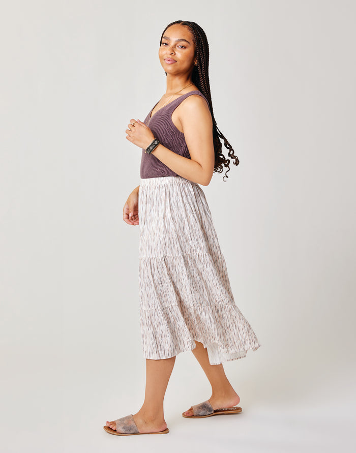 Grace Skirt: Madrid Print - FINAL SALE
