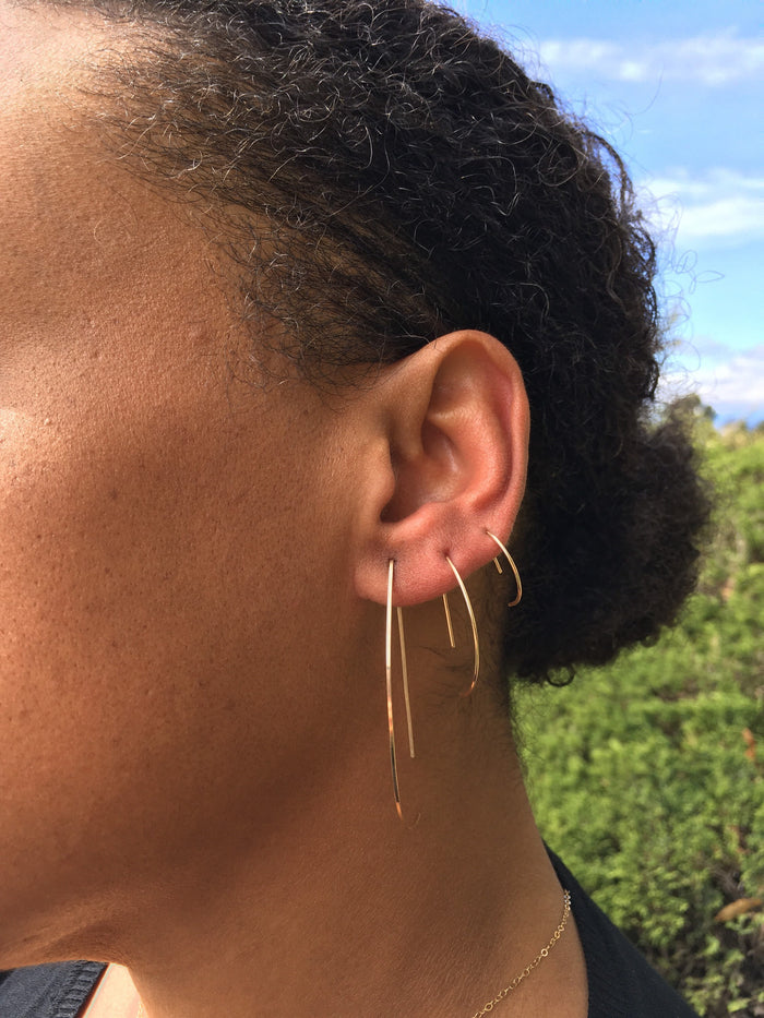 Half Moon Open Hoops