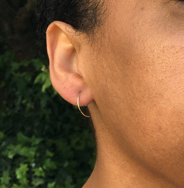 Half Moon Open Hoops