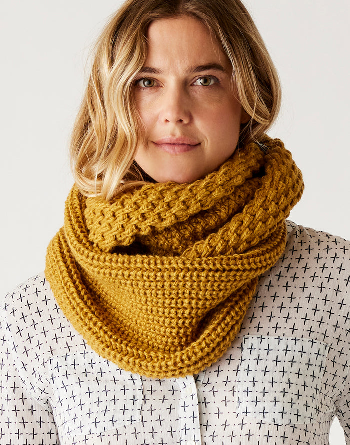 Harper Infinity Scarf: Wood - FINAL SALE