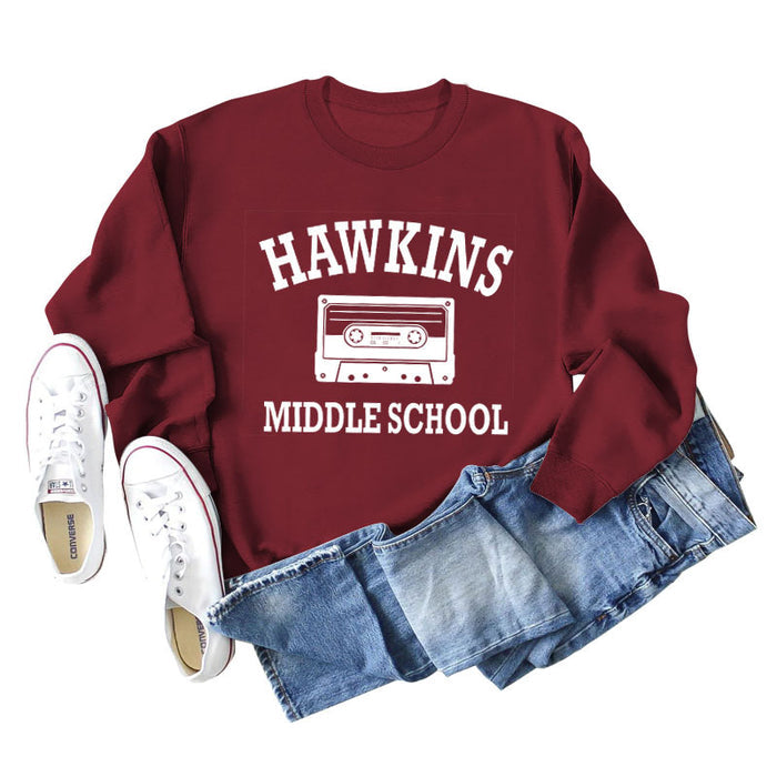 Wine red sweater (white color picture) / S