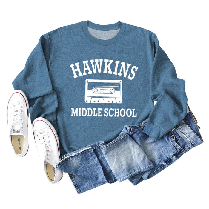 Blue sweater (white color picture) / S