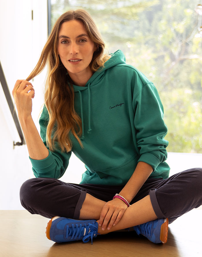 Hawthorne Hoodie: Jade Logo