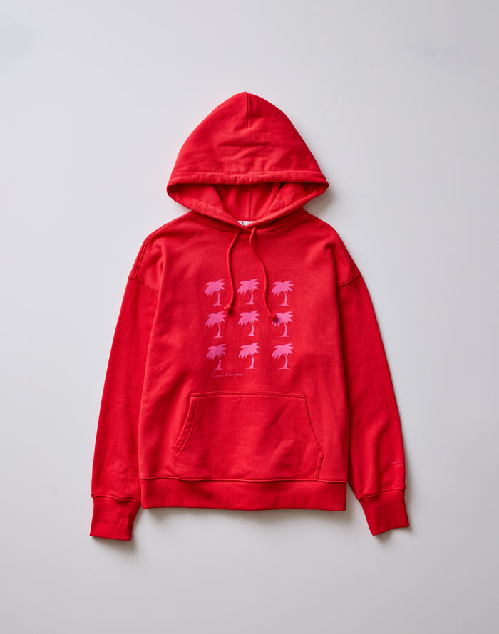 Hawthorne Hoodie: Poinsettia Grid