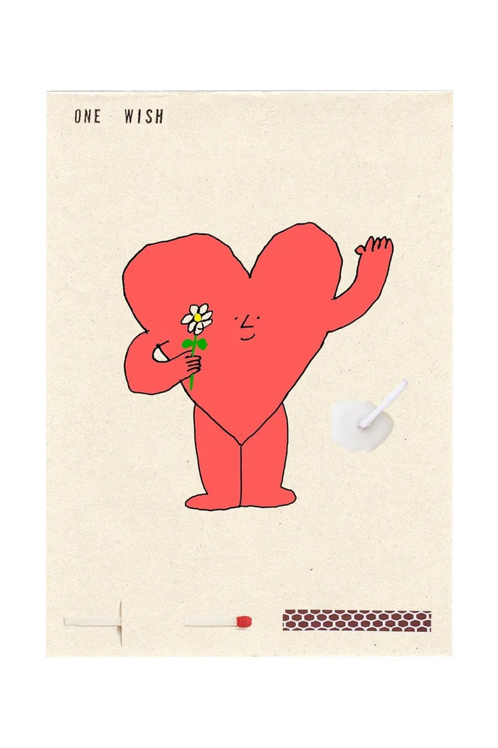 Heart Flower Card Apothecary Wish Cards