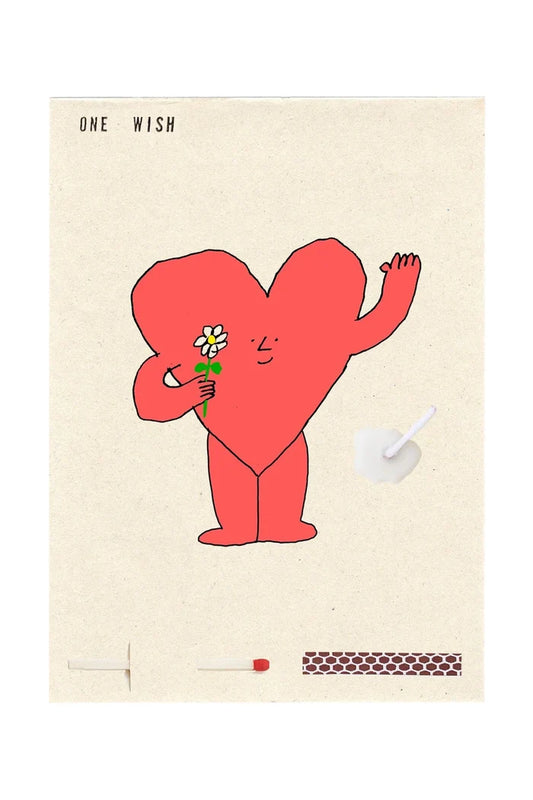 Heart Flower Card Apothecary Wish Cards