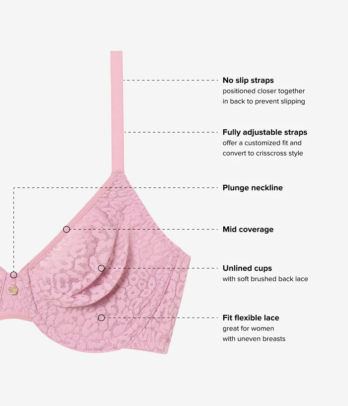 High Bar™ Plunge Underwire Bra: Lilas