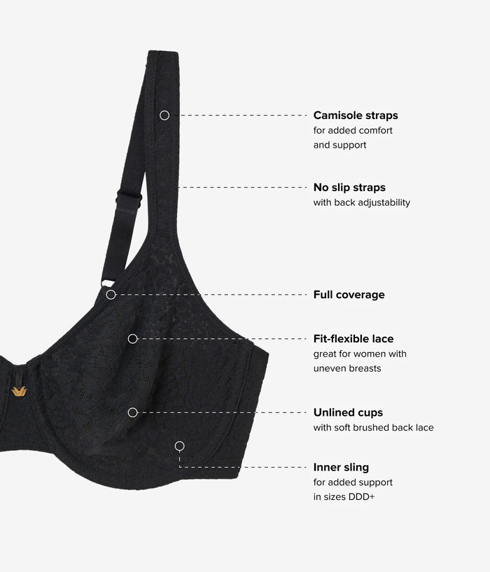 High Bar™ Underwire Bra: Black