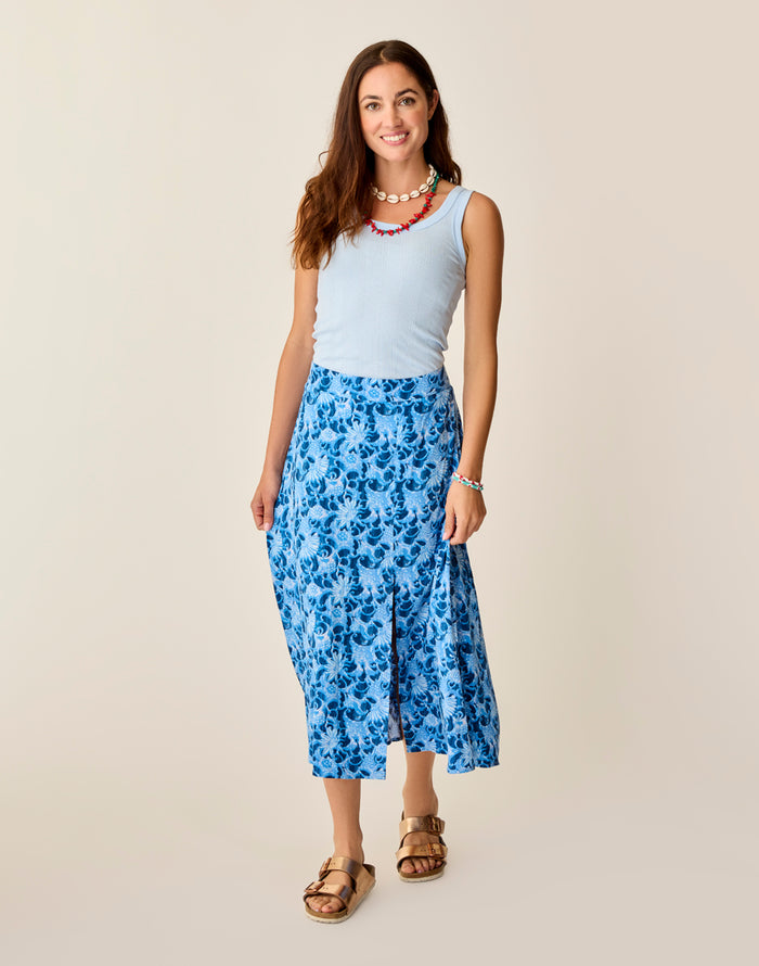 Hope Skirt: Navy Floral - FINAL SALE