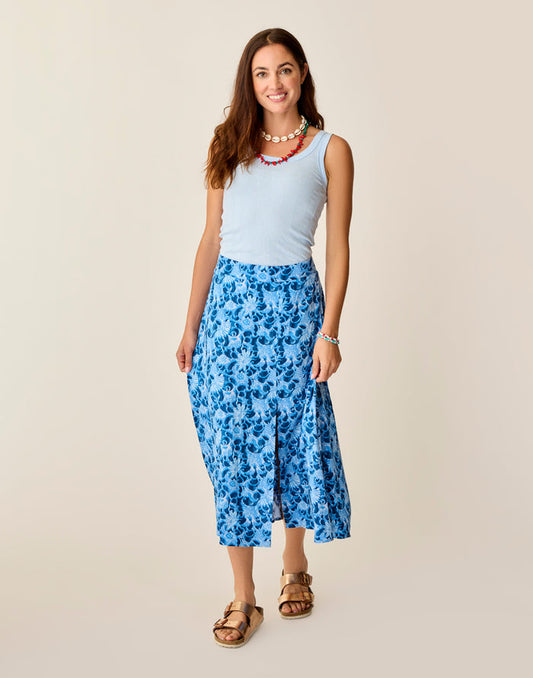 Hope Skirt: Navy Floral - FINAL SALE
