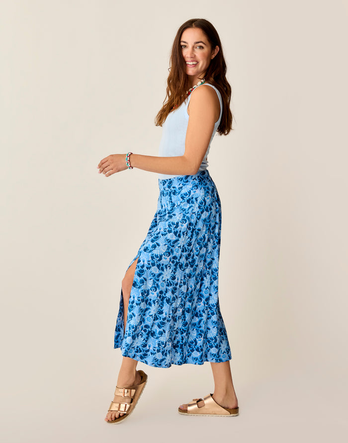 Hope Skirt: Navy Floral - FINAL SALE