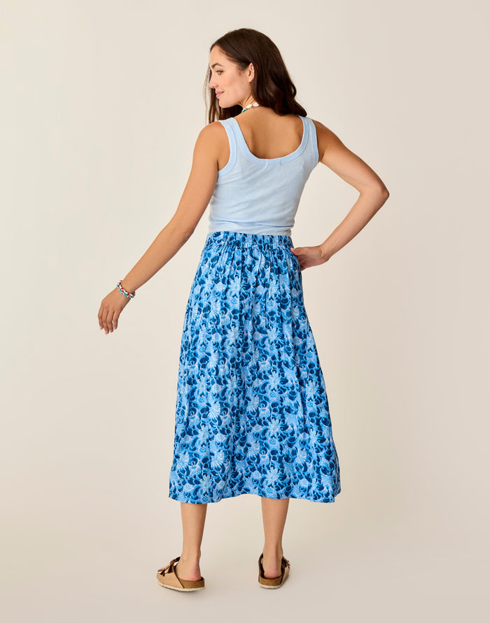 Hope Skirt: Navy Floral - FINAL SALE