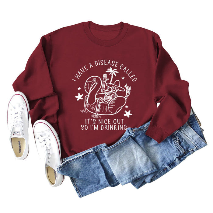 Red wine sweater (white color picture) / S