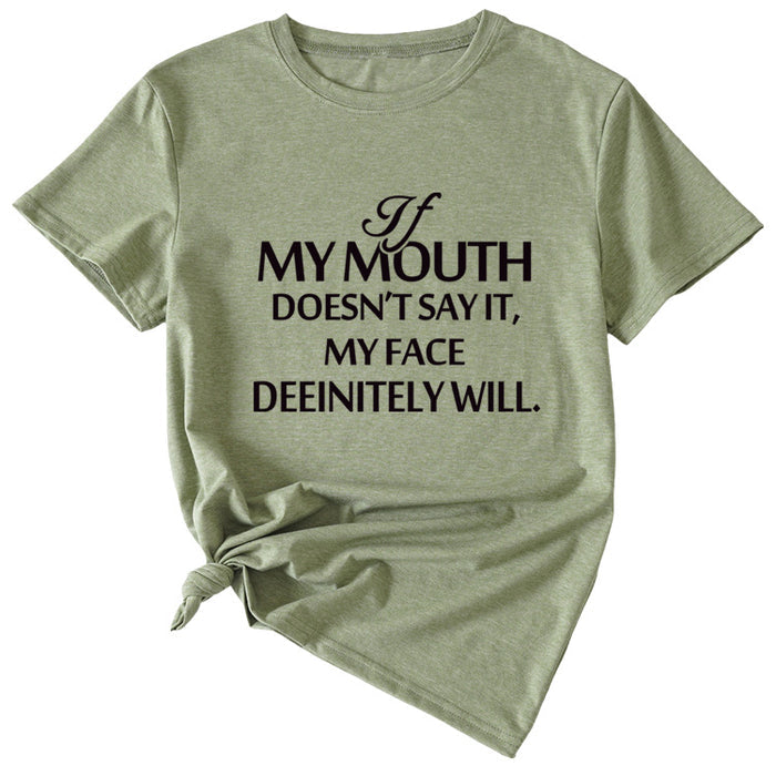 Olive Green (black font) / S