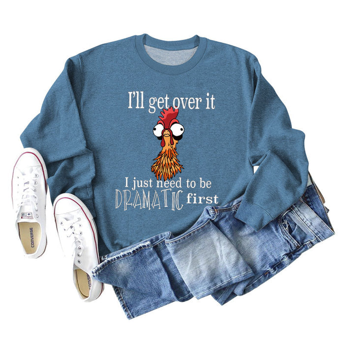 Blue sweater (white color picture) / S