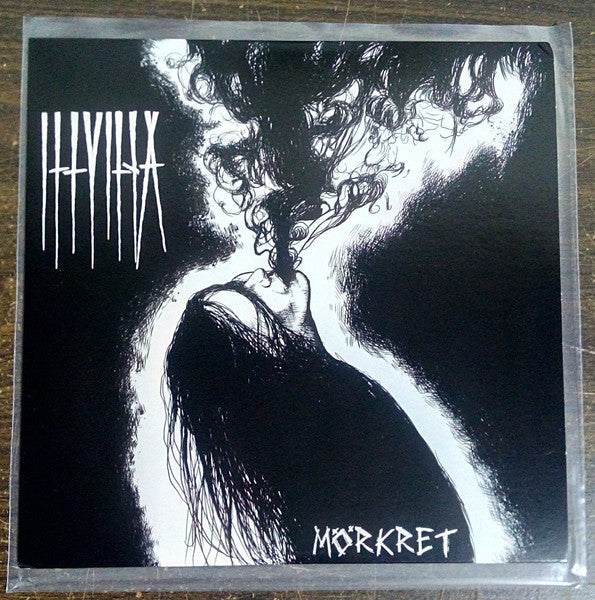 Illvilja – Mörkret 10" - he edges of the cover have very light wear from shipping to Stickfigure