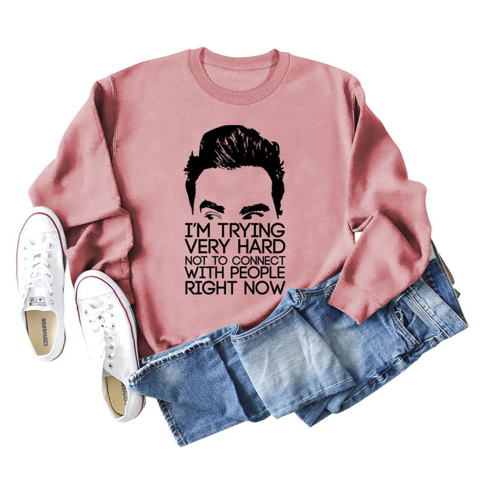Rose gold sweater (black word color picture) / S