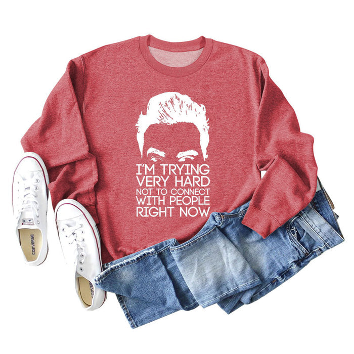 Red sweater (white color picture) / S