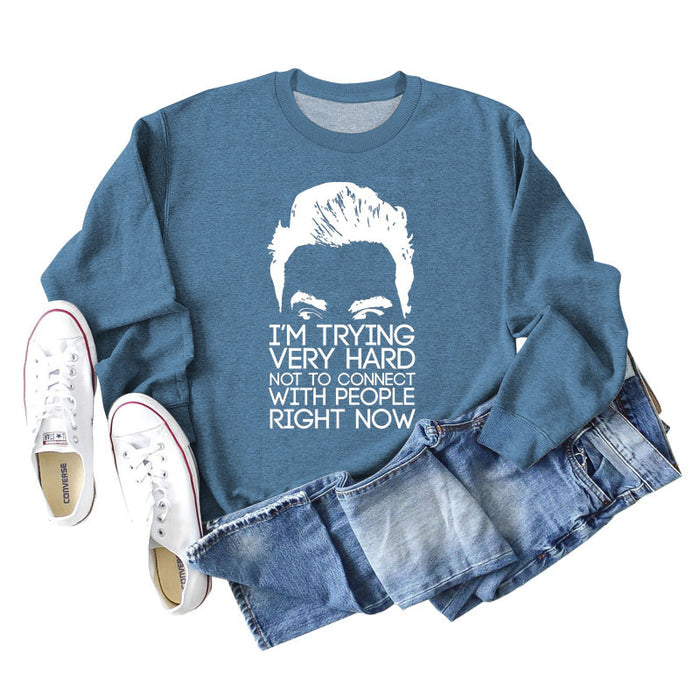 Blue sweater (white color picture) / S