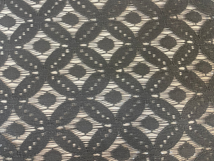Charcoal Lace Bonded Vinyl