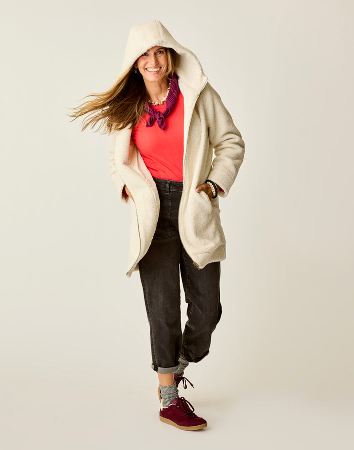 Indy Boucle Jacket: Birch