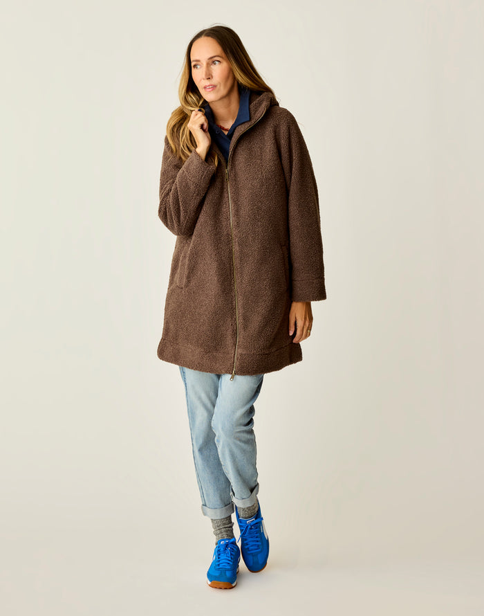 Indy Boucle Jacket: Espresso