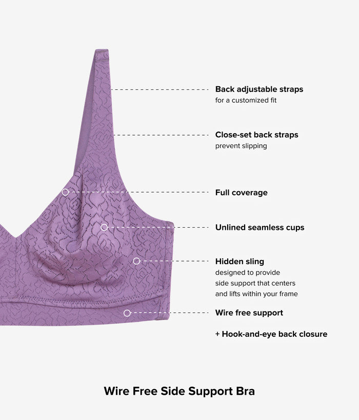 Inside Job™ Wire Free Bra: Italian Grape