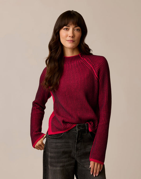 Ivy Reversible Sweater: Sangria/Rouge