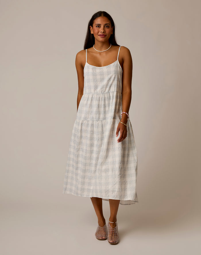 Jacey Textured Dress: Crosscheck
