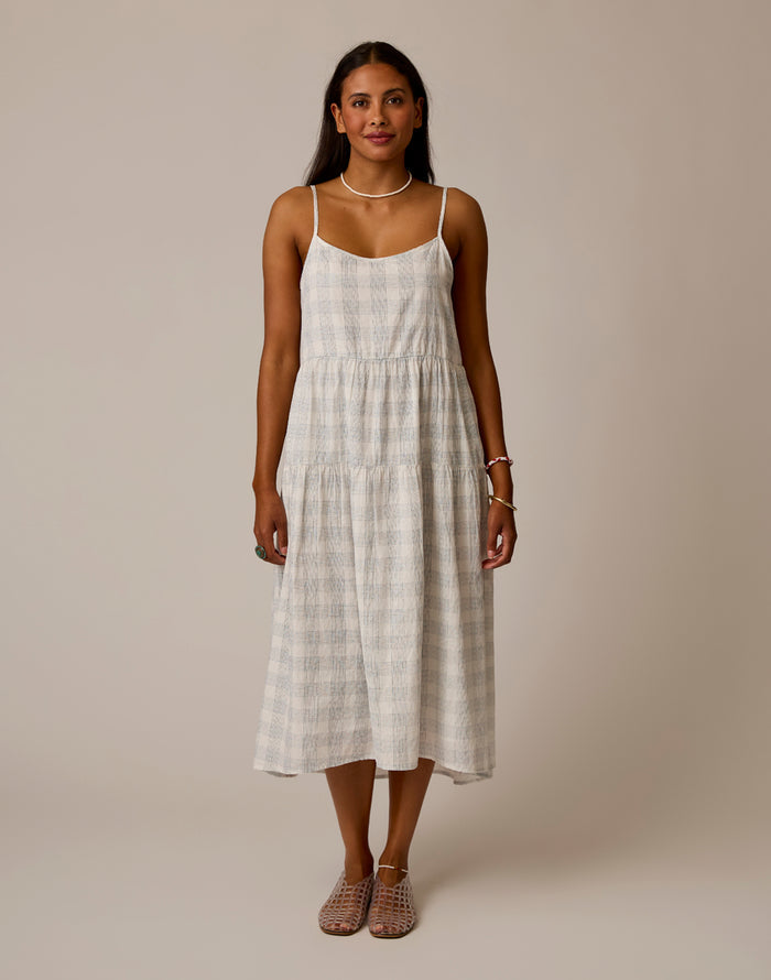 Jacey Textured Dress: Crosscheck