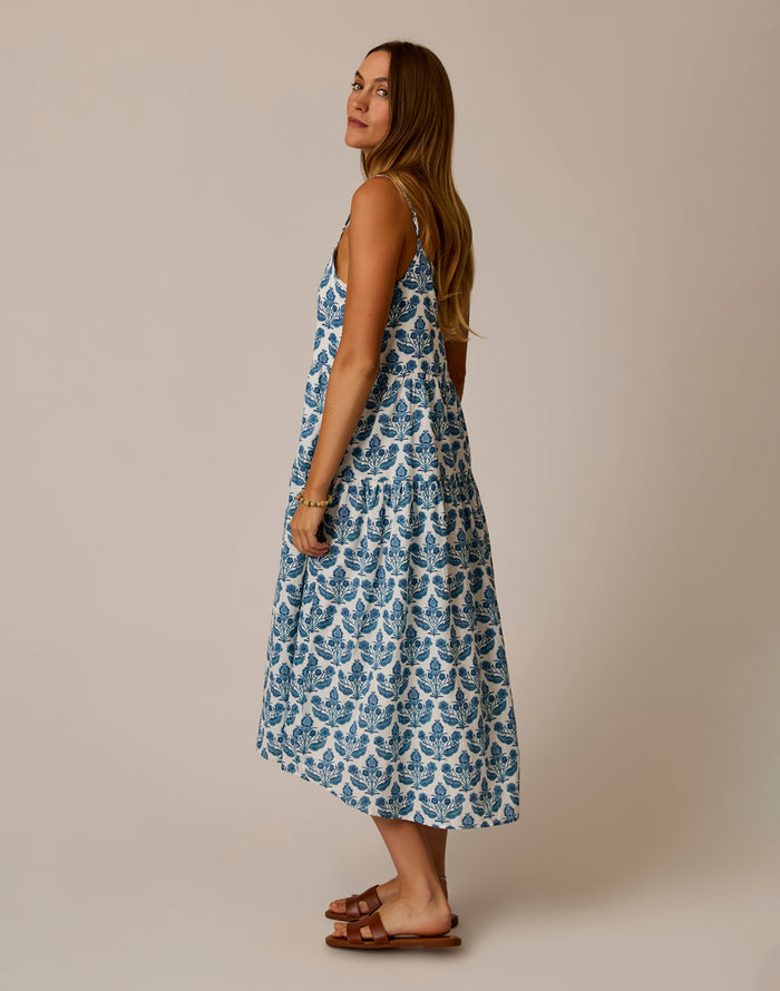 Jacey Textured Dress: Folk Floral