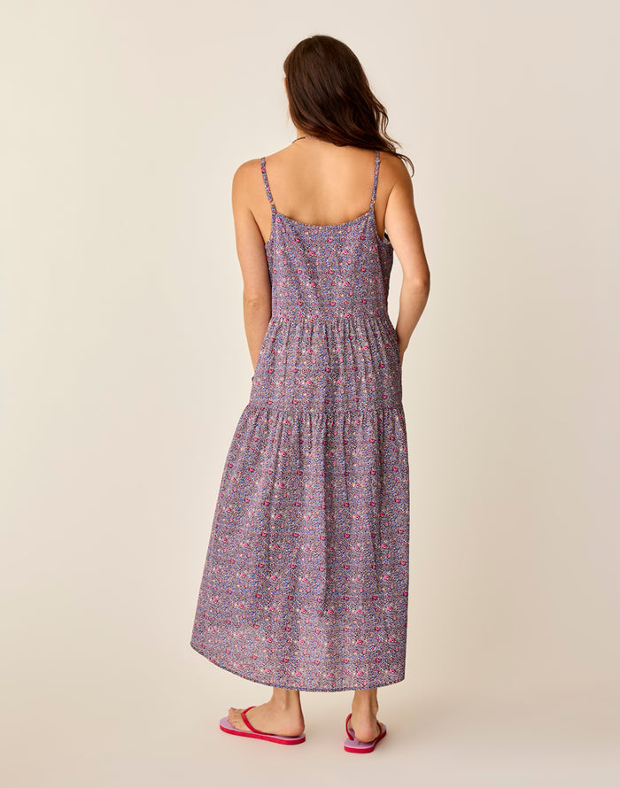 Jacey Textured Dress: Pink Garden - FINAL SALE