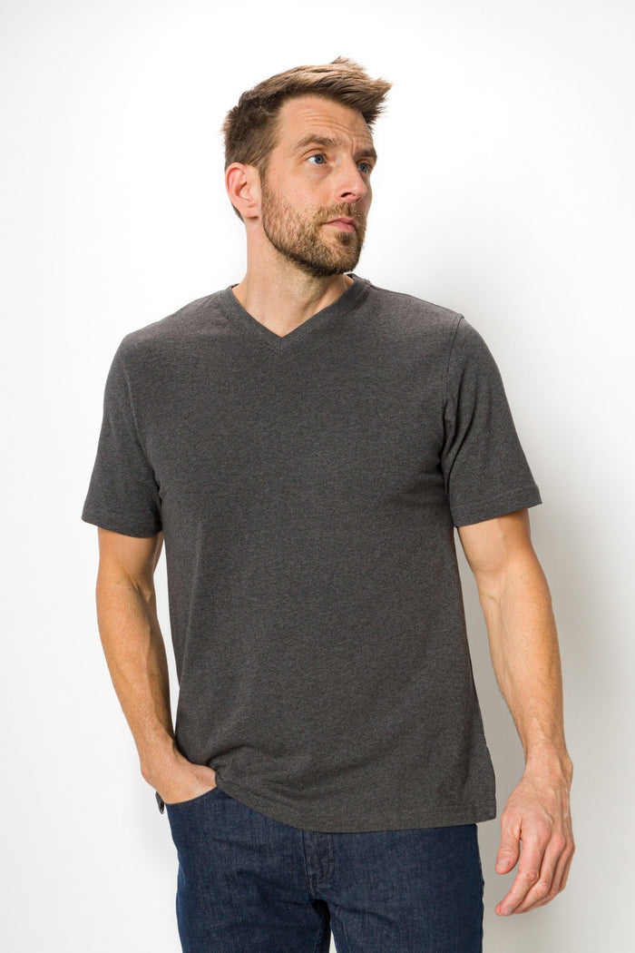 Jamison Heavy Tee | Men's Anti_Stain Short Sleeve V-neck Tee