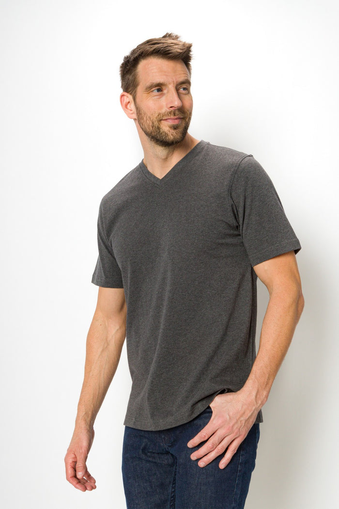 Jamison Heavy Tee | Men's Anti_Stain Short Sleeve V-neck Tee