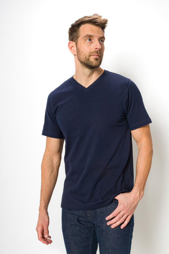 Jamison Heavy Tee | Men's Anti_Stain Short Sleeve V-neck Tee