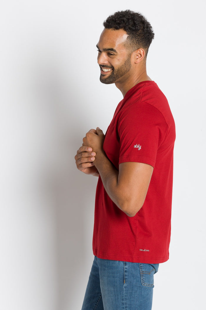 Jamison | Men's Anti-Stain V-neck Tee