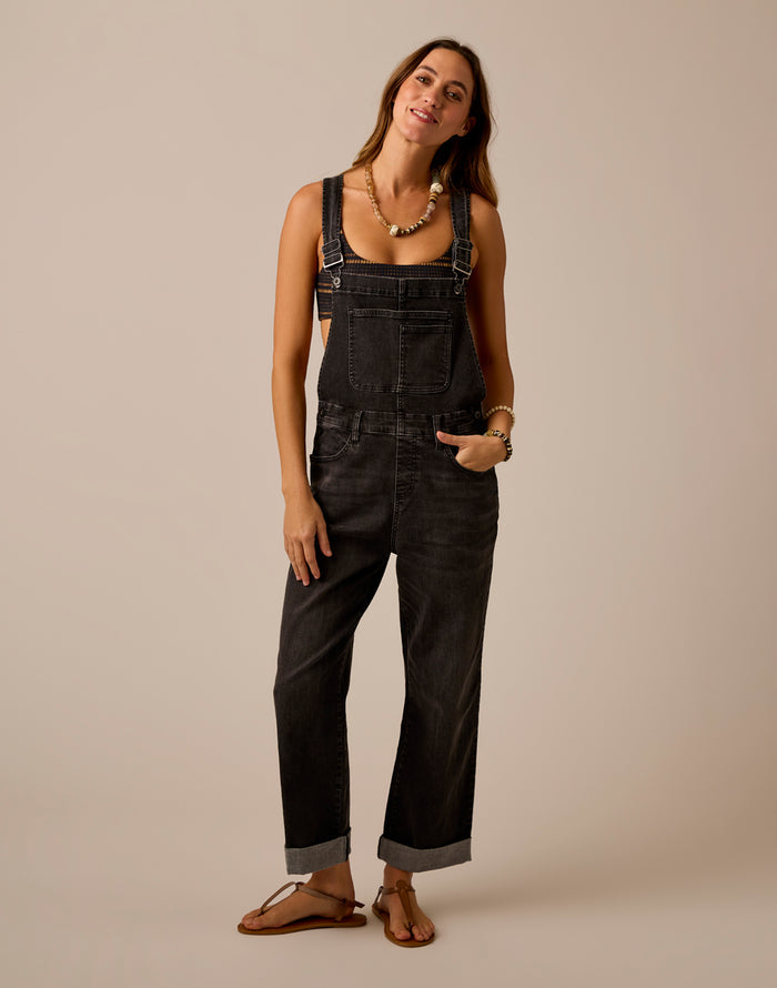Jason Denim Overall: Washed Black