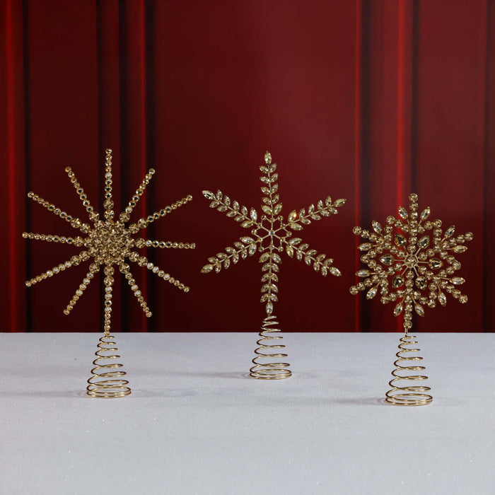 Jeweled Tree Topper, Set of 6 Assorted