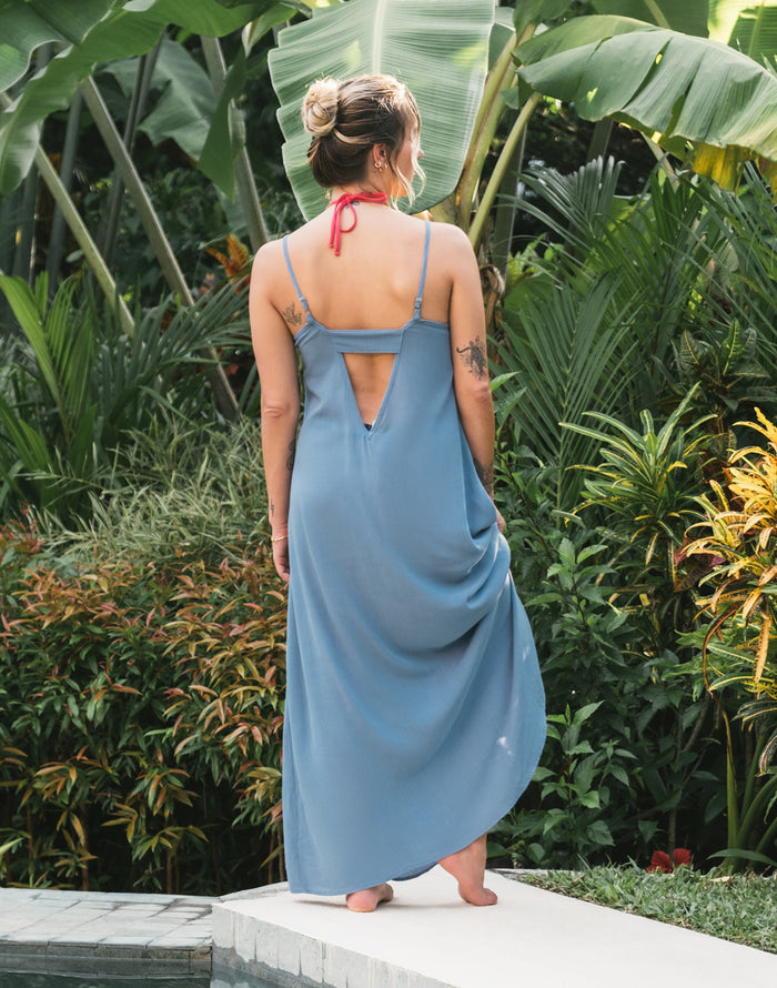 Jordy Slip Dress: Captain