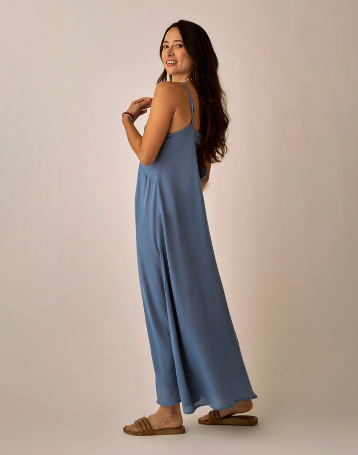 Jordy Slip Dress: Captain