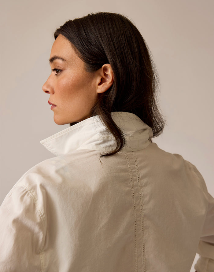 Jules Poplin Dress: Cloud