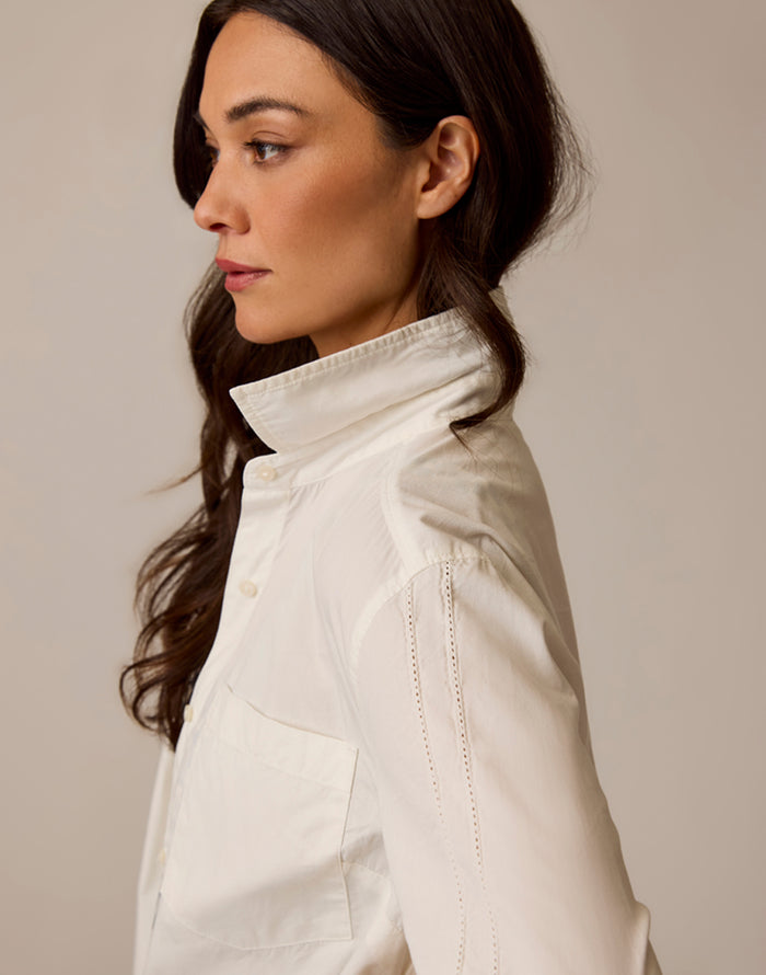 Jules Poplin Dress: Cloud