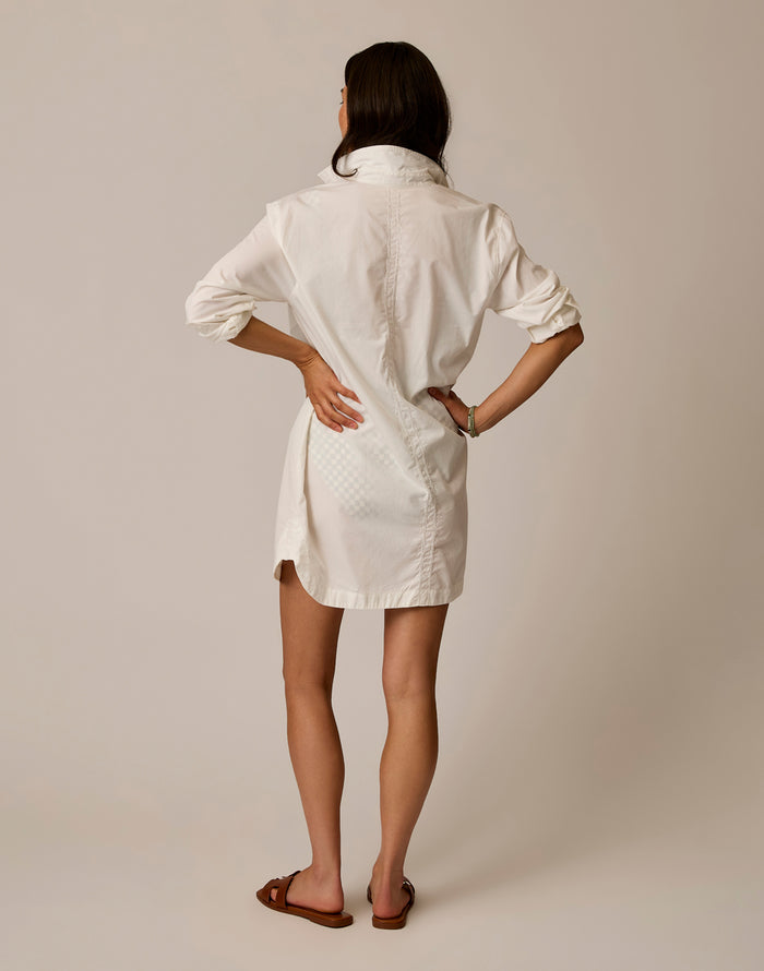Jules Poplin Dress: Cloud