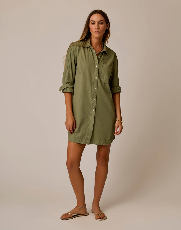 Jules Poplin Dress: Fatigue