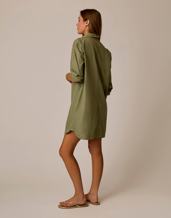 Jules Poplin Dress: Fatigue